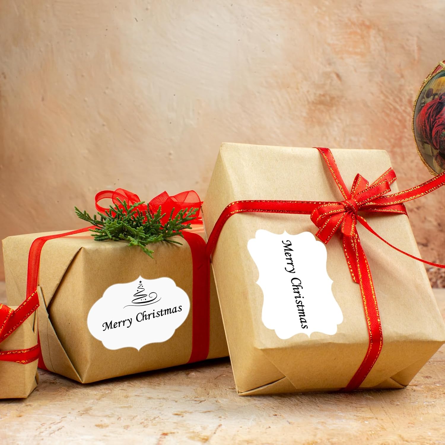 White Labels - 250 PCS 3" x 2" Fancy Shape Stickers for Storage Box or Food Jars - Image 3