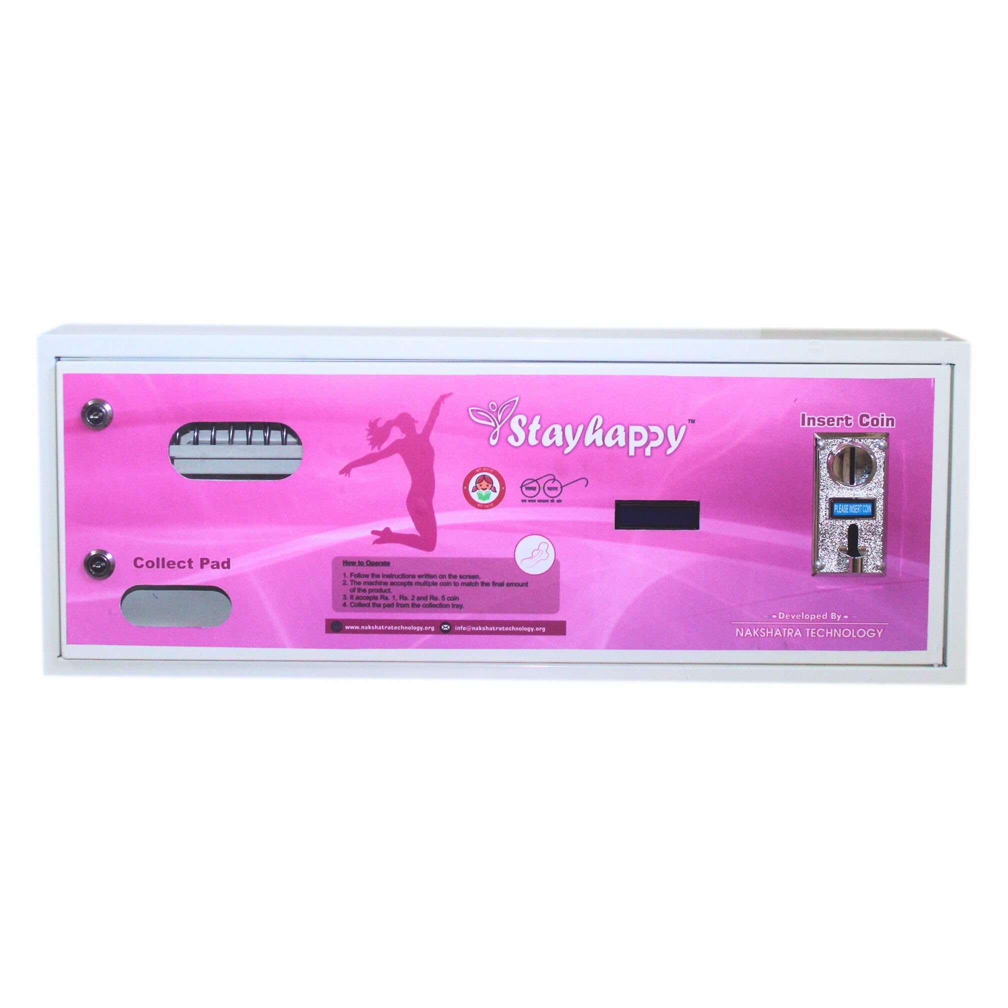 Nakshatra® Automatic Pad Vending Machine | Sanitary Napkin Dispenser & Pad Machine | Hygienic Sanitary Napkin Machine for Women | Easy-to-Use Sanitary Pad Vending Machine (33 Pads)-image-27