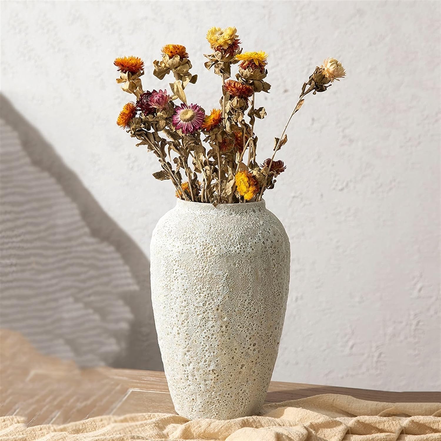 HIAKDOFT Vase Céramique Minimaliste Zen Pour Décoration Intérieure Pour