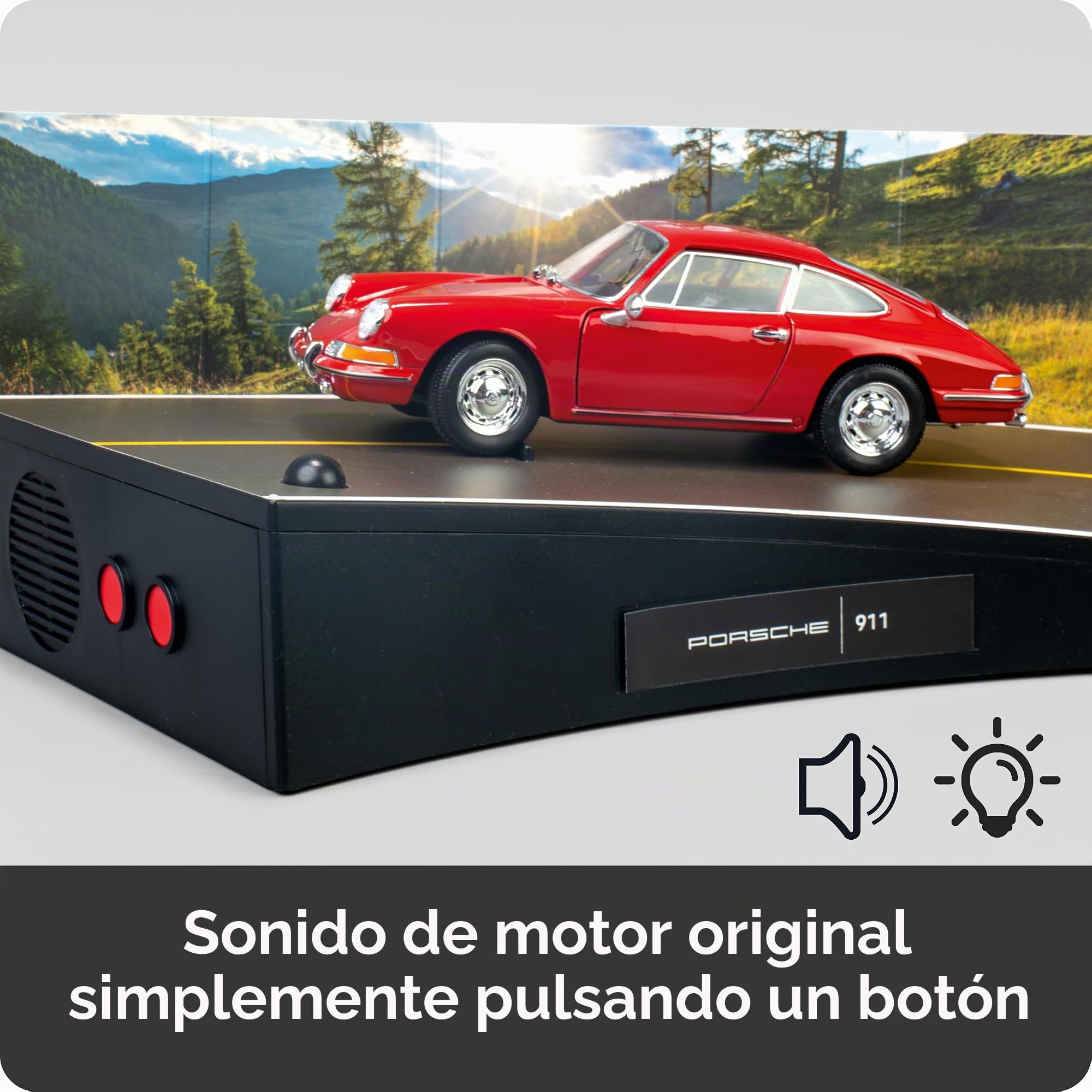 FRANZIS 67247 Porsche 911 Build Your Legend - Juego de construcción Detallada (Incluye módulo de Sonido, iluminación LED, Libro de acompañamiento)