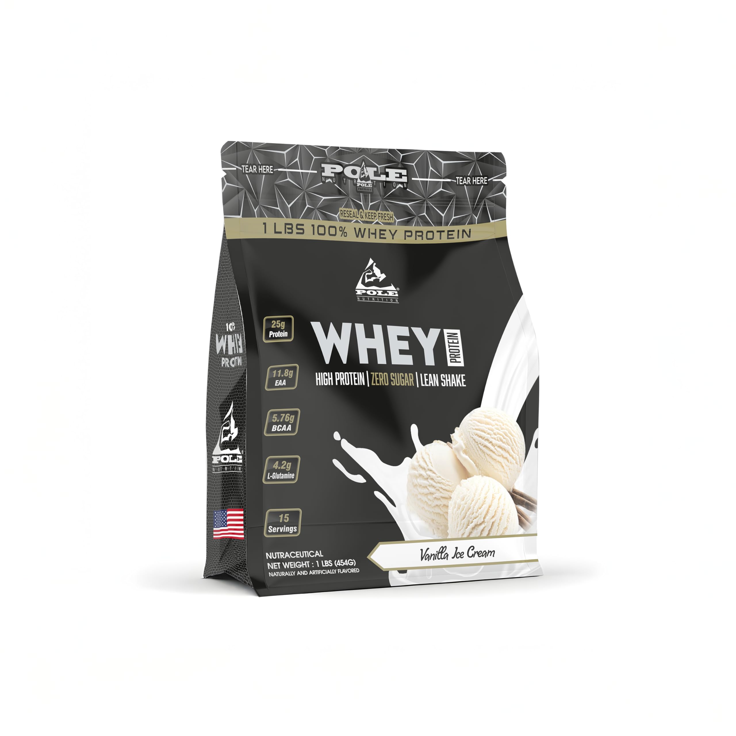 Pole Nutrition Whey Protein | Lean Muscle Shake | High Protein, Zero Sugar | 1 Lbs (454g) | Supports Recovery & Muscle Growth (1 lbs, TIRAMISU CAKE) — Amazon image 10