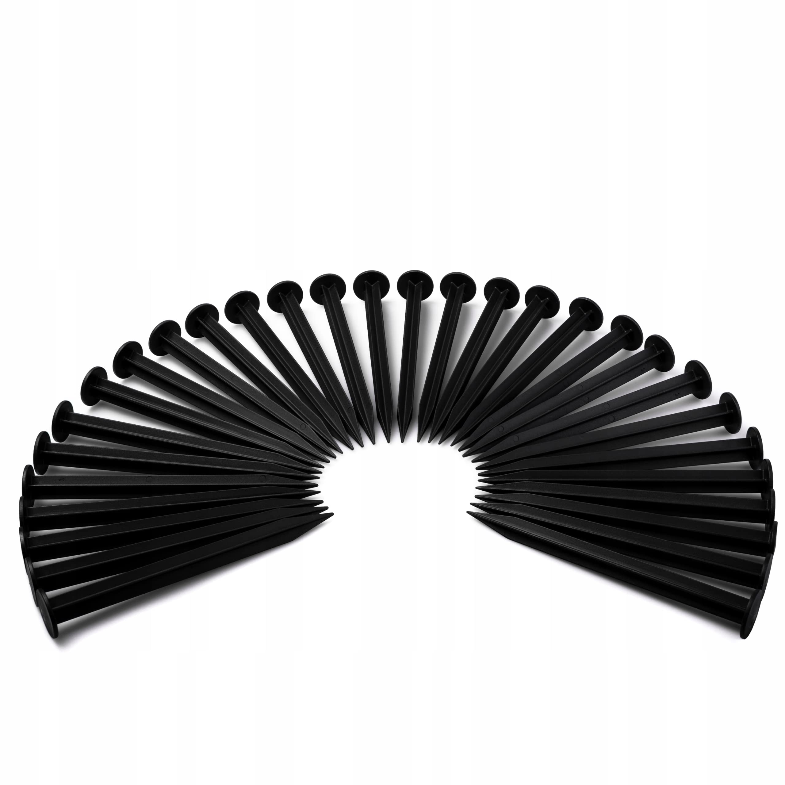 18 cm Garden Anchor Pegs (20 Pack) – Heavy Duty Landscape Stakes for Weed Control Fabric, Edging Strips & Membrane Fixing | UV Resistant Plastic Ground Pins