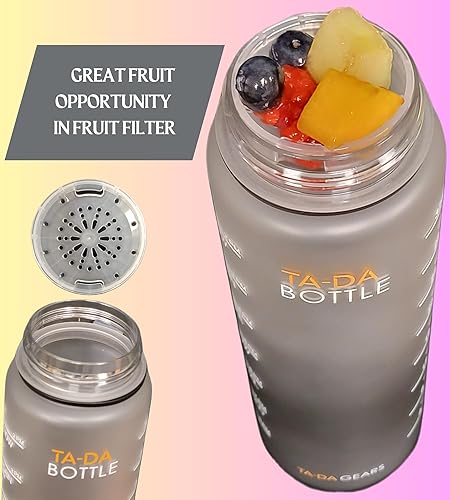 Miniatura 6 de TA-DA Botella motivacional con enfriador de latas. 32 onzas te dice cuánto debes y bebiste  Con enfriador de latas es más cálido, más frío y cómodo