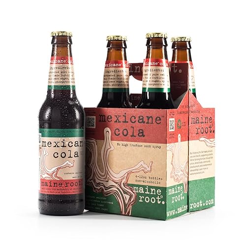 Maine Root Hand Crafted Mexicane Cola Soda, 12 fl oz (24 Glass Bottles) - Mexicane Cola - 24 Pack