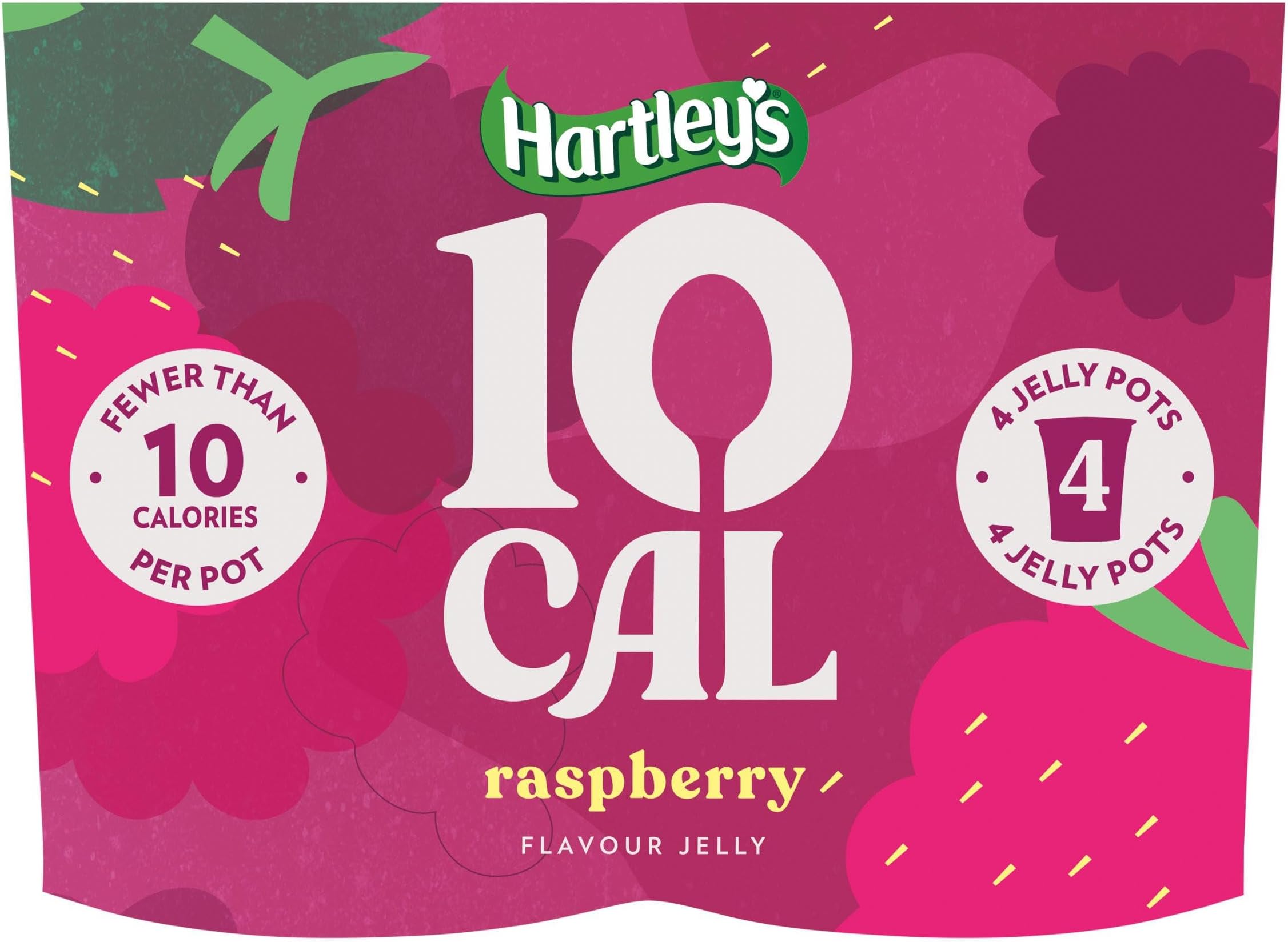 Hartley's 10 Cal Raspberry Jelly, 4 x 175g