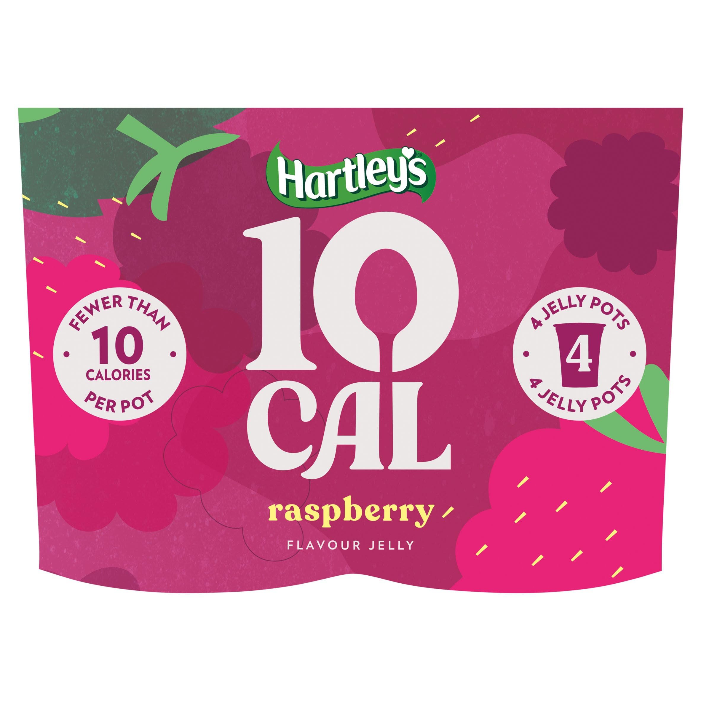 Hartley's 10 Cal Raspberry Jelly 4 x 175g