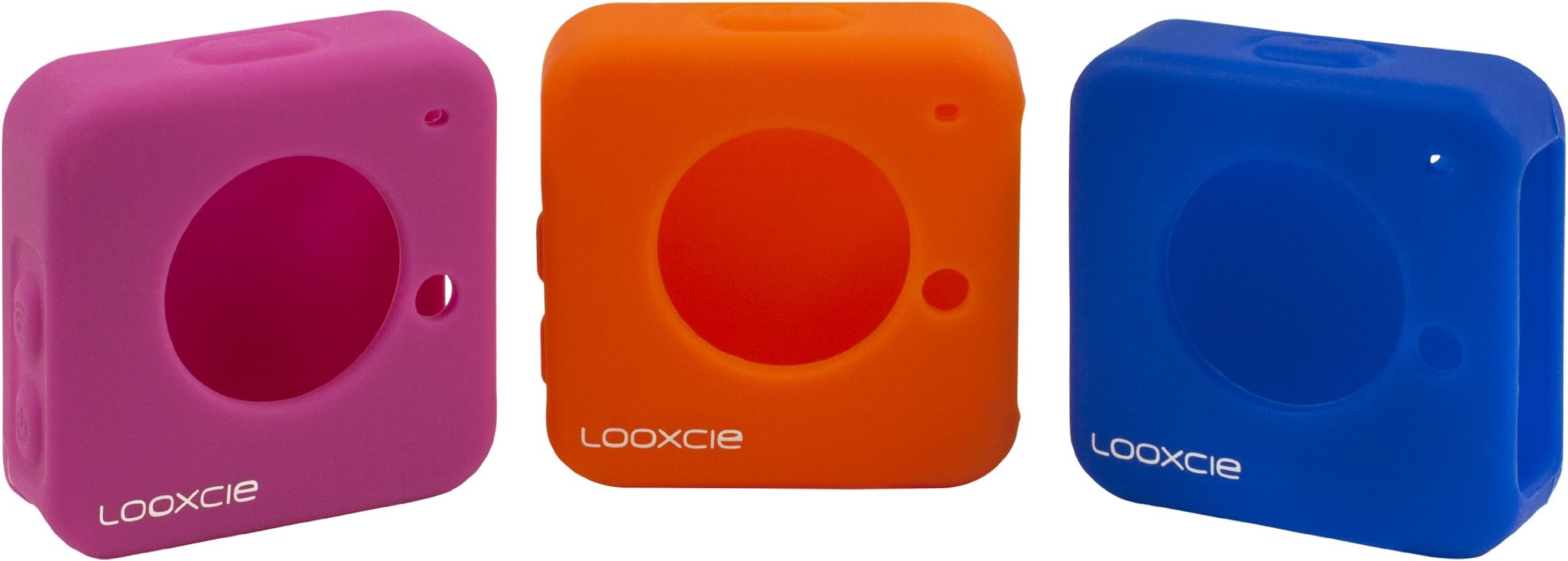 Looxcie 3 Attachable Color Covers - Retail Packaging - Pink Orange Blue