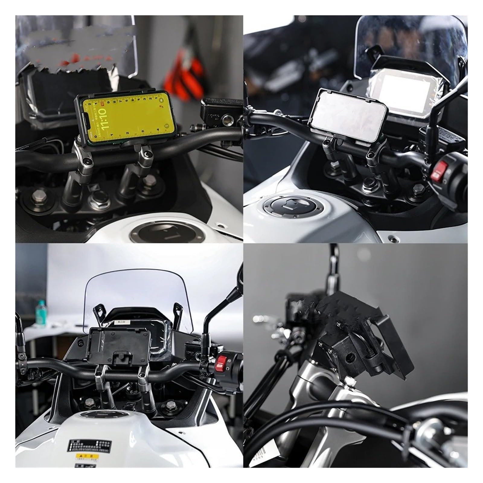 PUBUGPDPAG Moto GPS Support Téléphone Pour Transalp XL 750 XL750 2023 2024 Accessoires Support Téléphone Moto Support Navigation GPS Support Montage Systèmes Fixation GPS