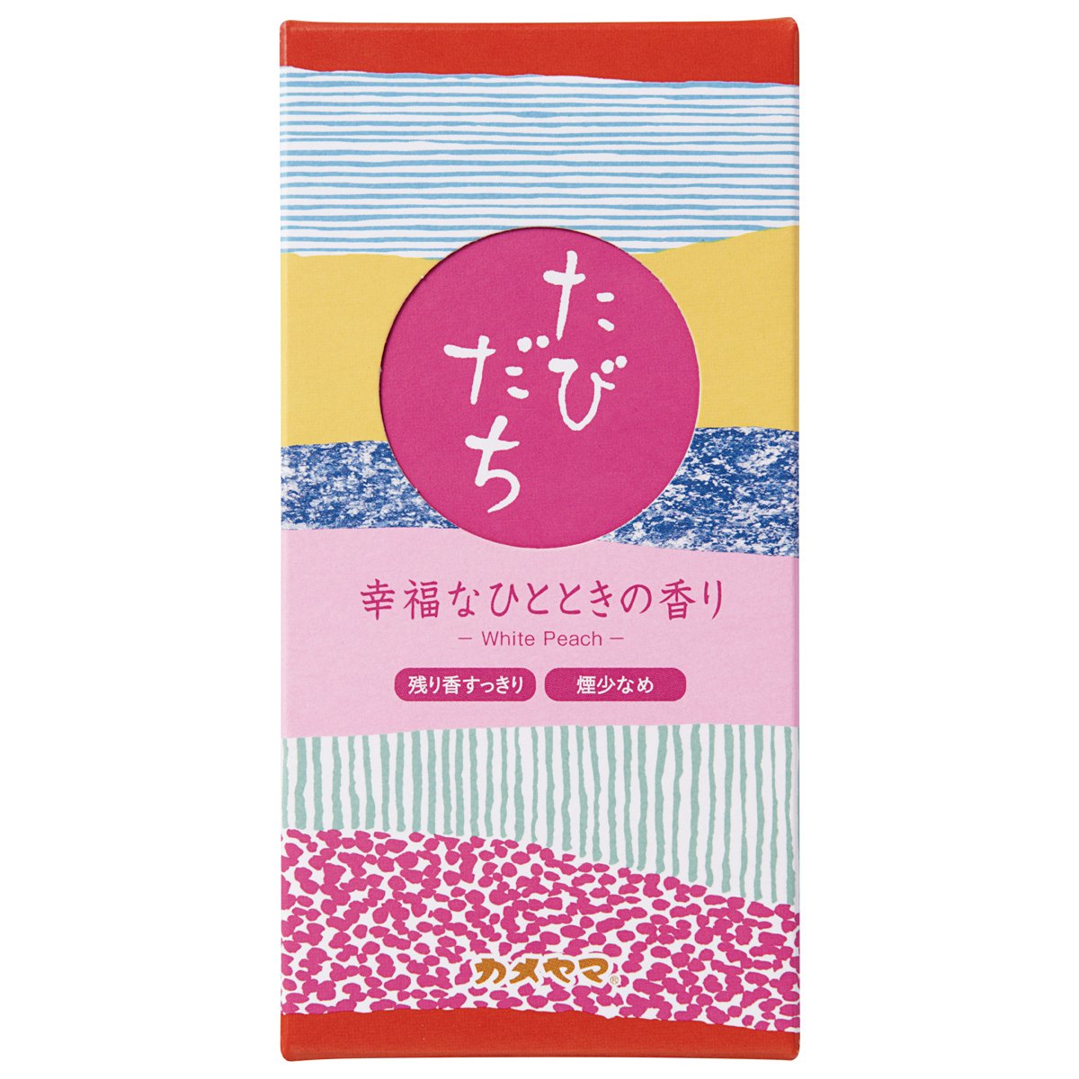 Kameyama Tabidachi Japanese Incense Low Smoke 200 Sticks Happiness Scent