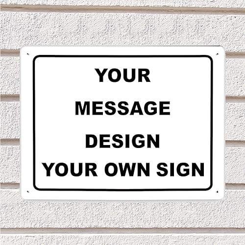 Letrero de metal personalizado para oficina, negocios, lugar de trabajo, hogar, letreros de entrega para interiores o exteriores Personalizar para