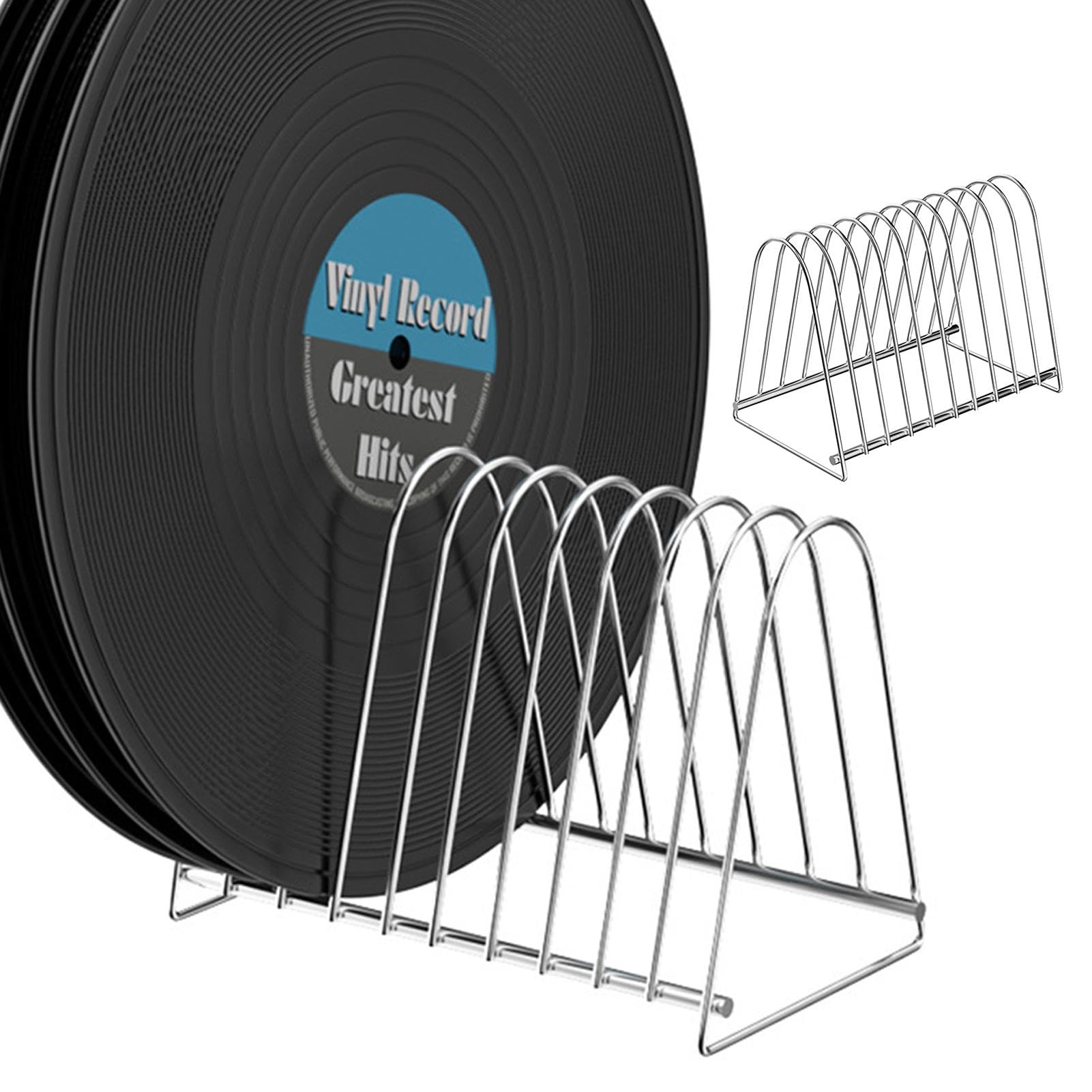 Estante de exhibición para discos y libros organizador de vinilos para el salón