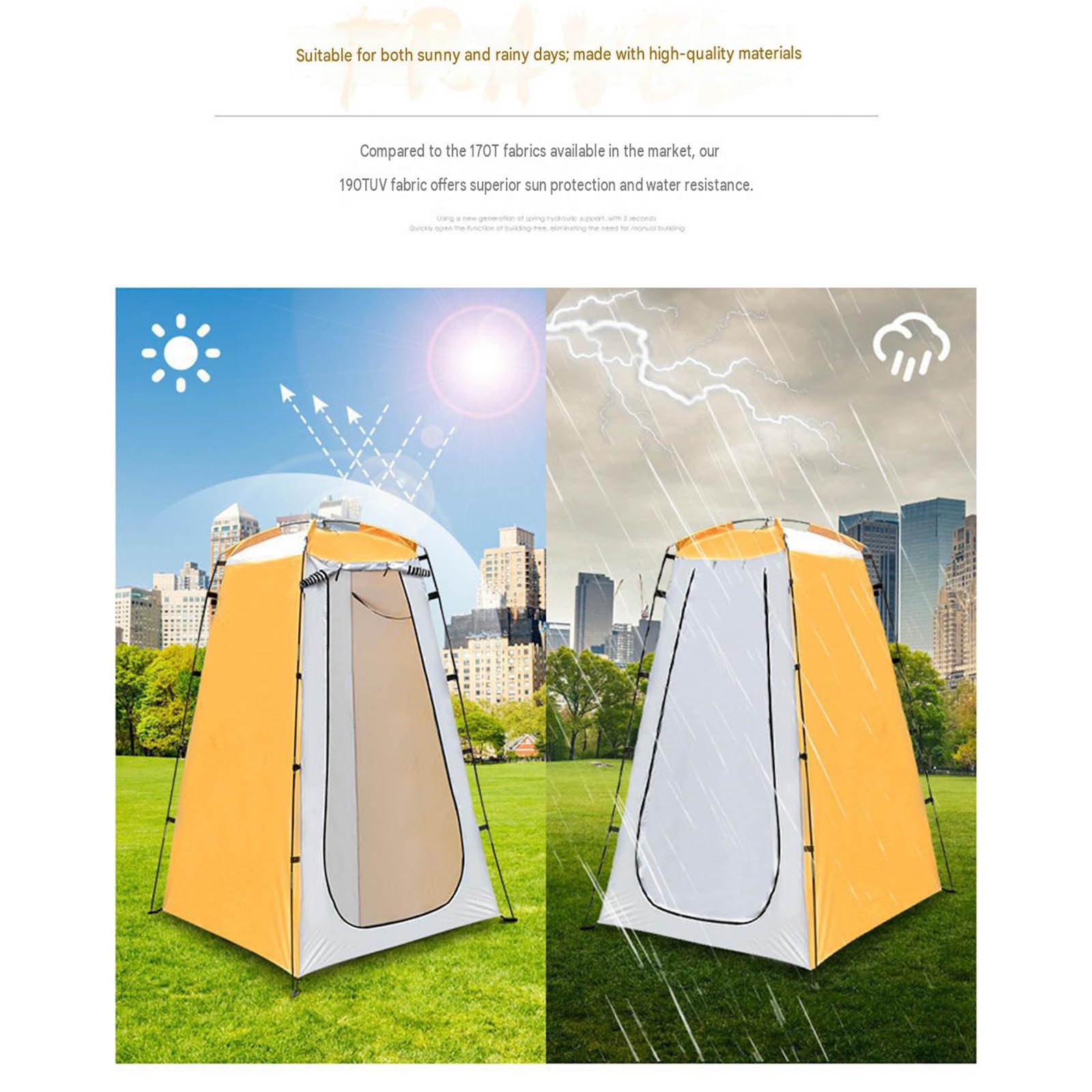Tente Cabine de Douche Camping Exterieur Portable Toilette Changer de Plage