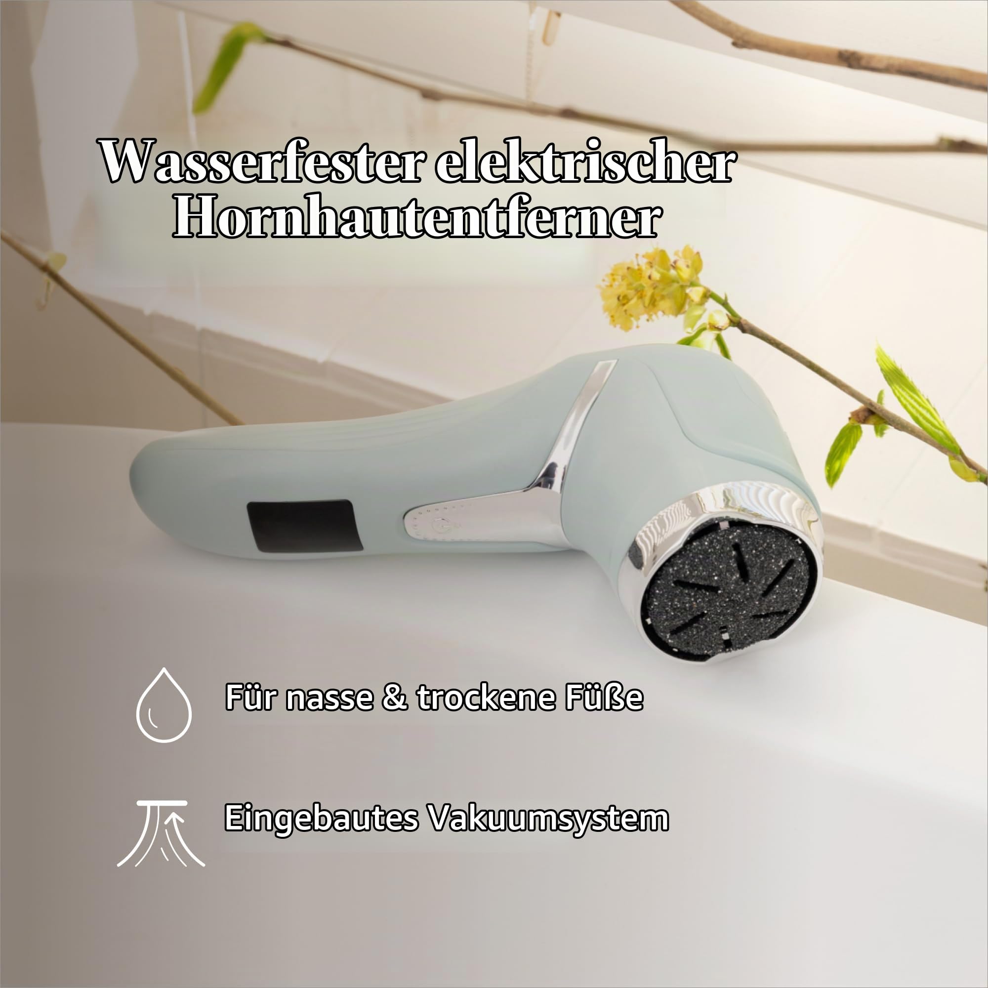 Silk'n Silk`n FreshPedi mint - elektrischer Hornhautentferner, wasserdicht, mit Vakuumsystem