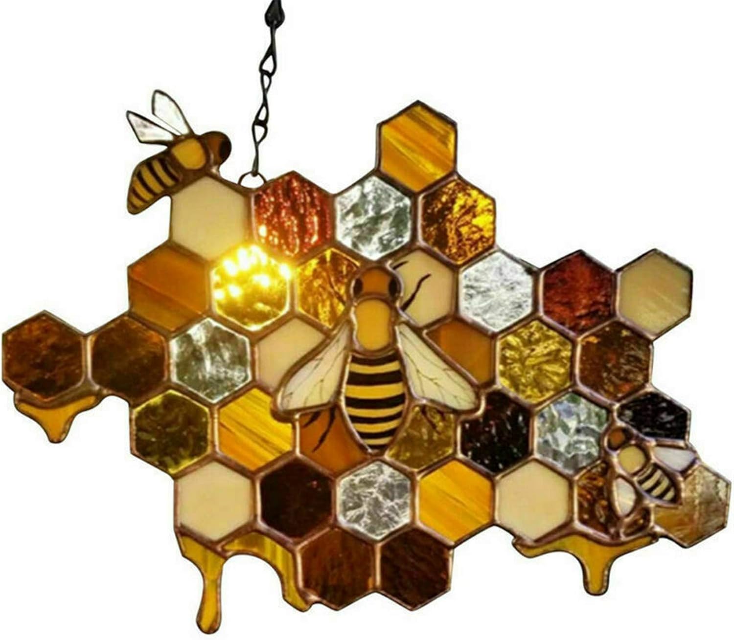 Queen Bee Protect Honey Suncatcher, Bumble Bee Sun Catcher, Bee
