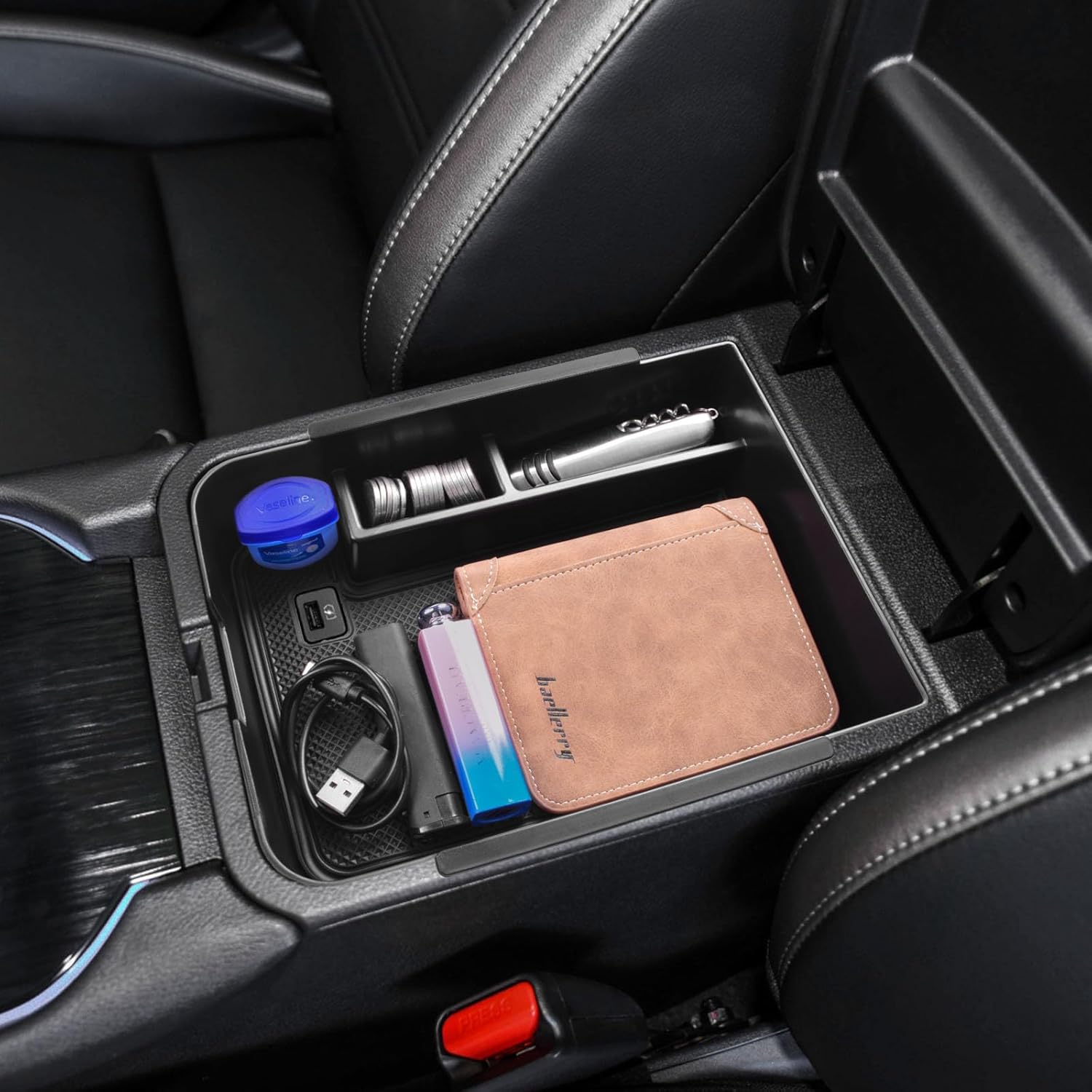 TACOBRO Lower Center Console Tray and Center Console Organizer Compatible with Nissan Sentra 2020 2021 2022 2023 2024 2025 Accessories