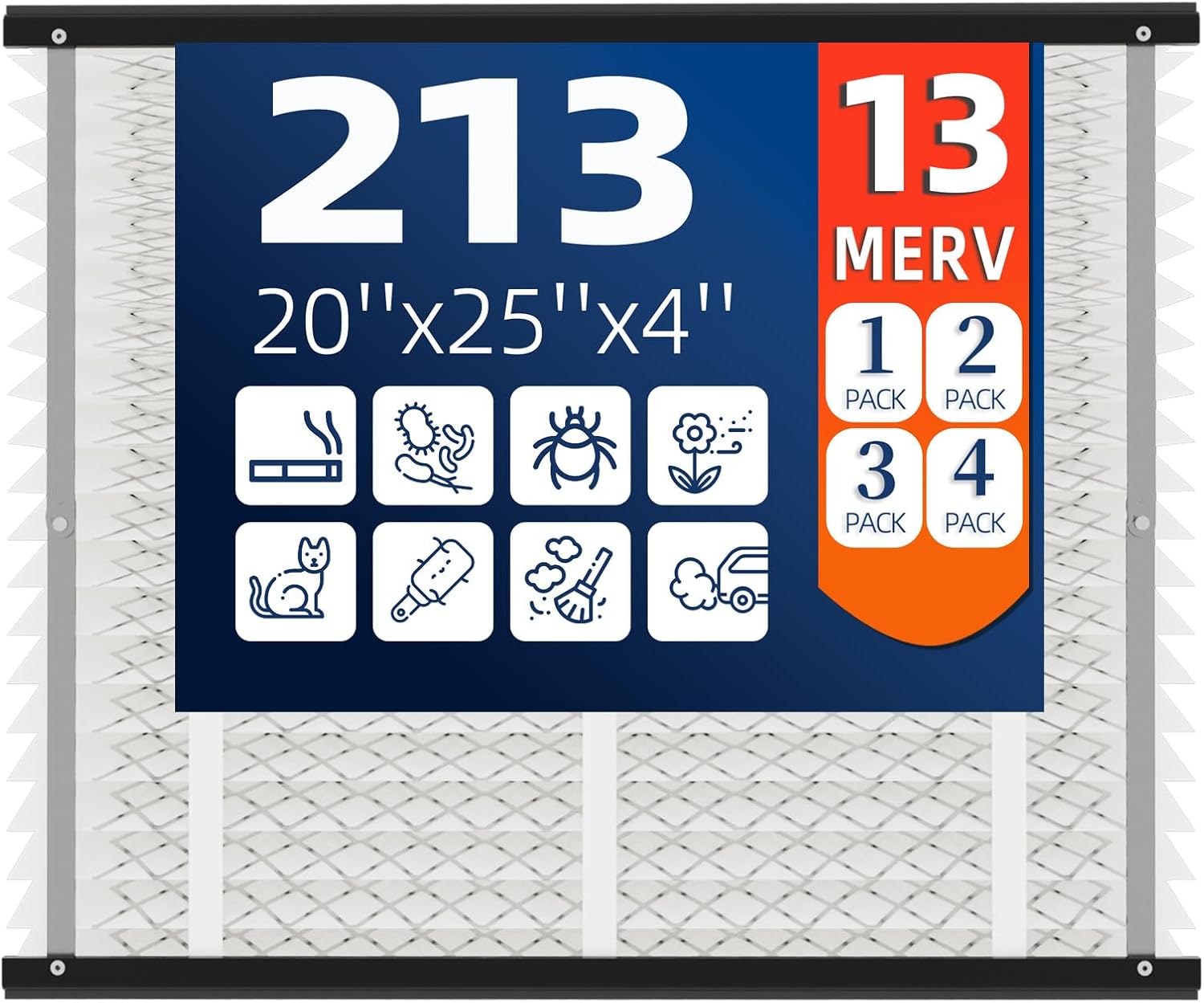 213 replacement air filter, merv 13,actual size: 20.47\"x25.6\"x3.94\", nominal size: 20''x25''x4'', hvac furnace filter, compatible with aprilaire models 1210, 1620, 2210, 2216, 3210, 4200, 1 pack similar item 