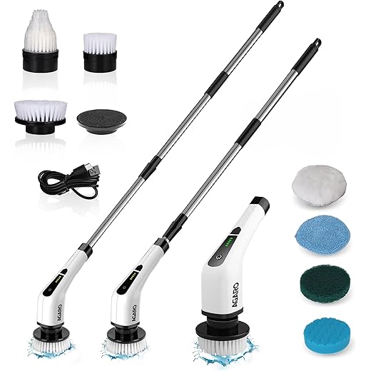 AGARO Spin Scrubber 8 Heads - 90Mins - 3 Sizes