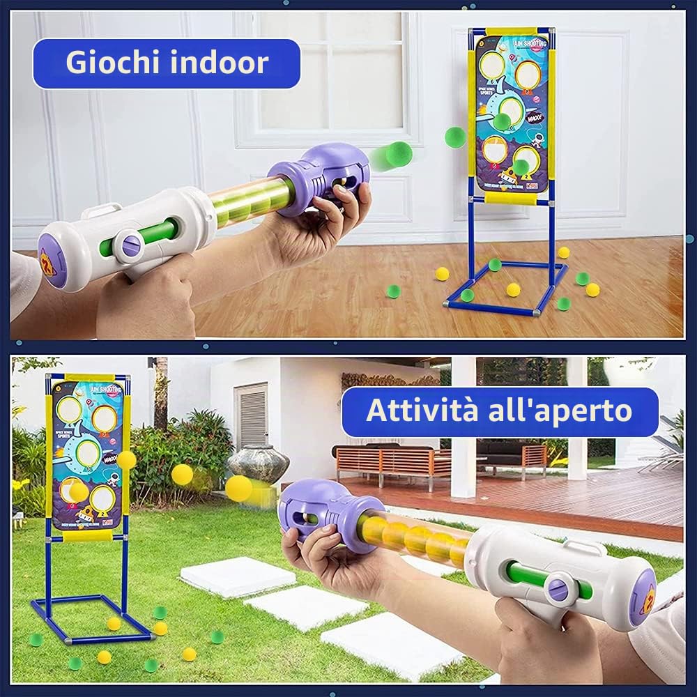 Gioco di Tiro, Giocattolo di Tiro al Bersaglio Gioco da Giardino all'aperto per 5 6 7 8 9+, Giocattoli per Ragazzi Regalo per Bambini di Compleanno per Ragazze