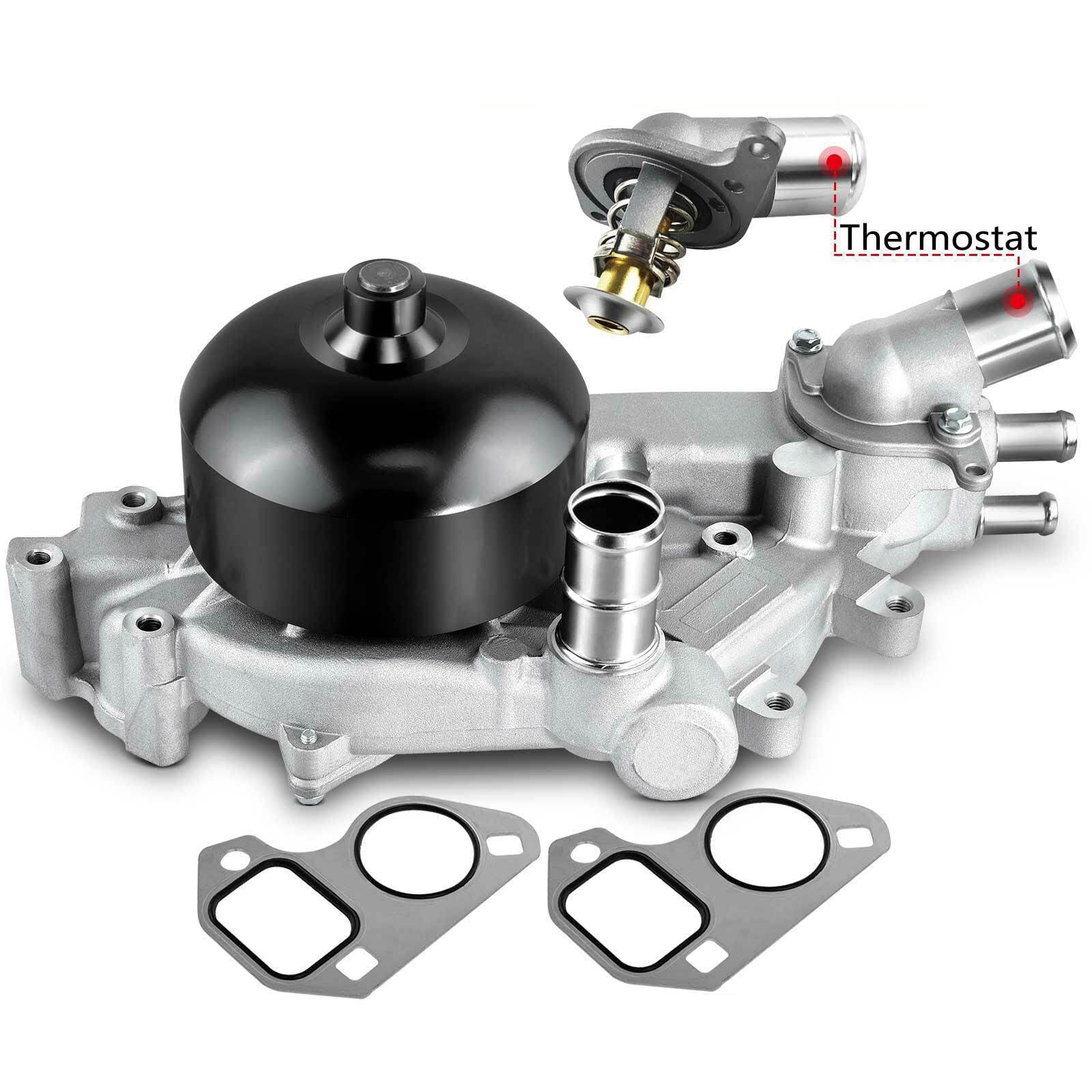 YHTAUTO Engine Water Pump w/Thermostat & Gasket Set Replacement for Chevy Camaro 98-02, Corvette 97-04 & Pontiac Firebird 98-02, GTO 04-06 & Avanti II 01-04 LS1/LS6 5.7L