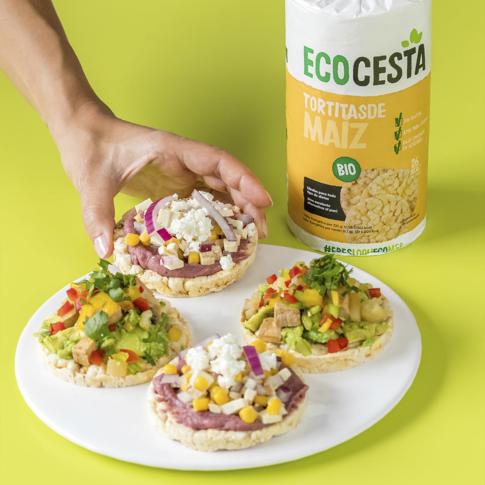 ECOCESTA MEJOR CADA DIA Mejor Cada Día Tortitas de Maíz Bio (12 x 110g) 1380 g