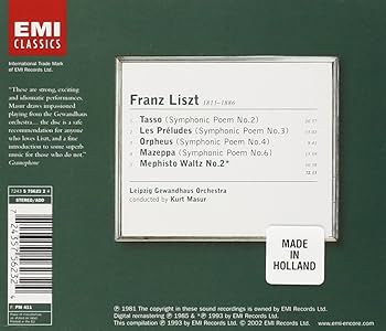 Liszt: Tasso / Les Preludes / Orpheus / Mazeppa / Mephisto