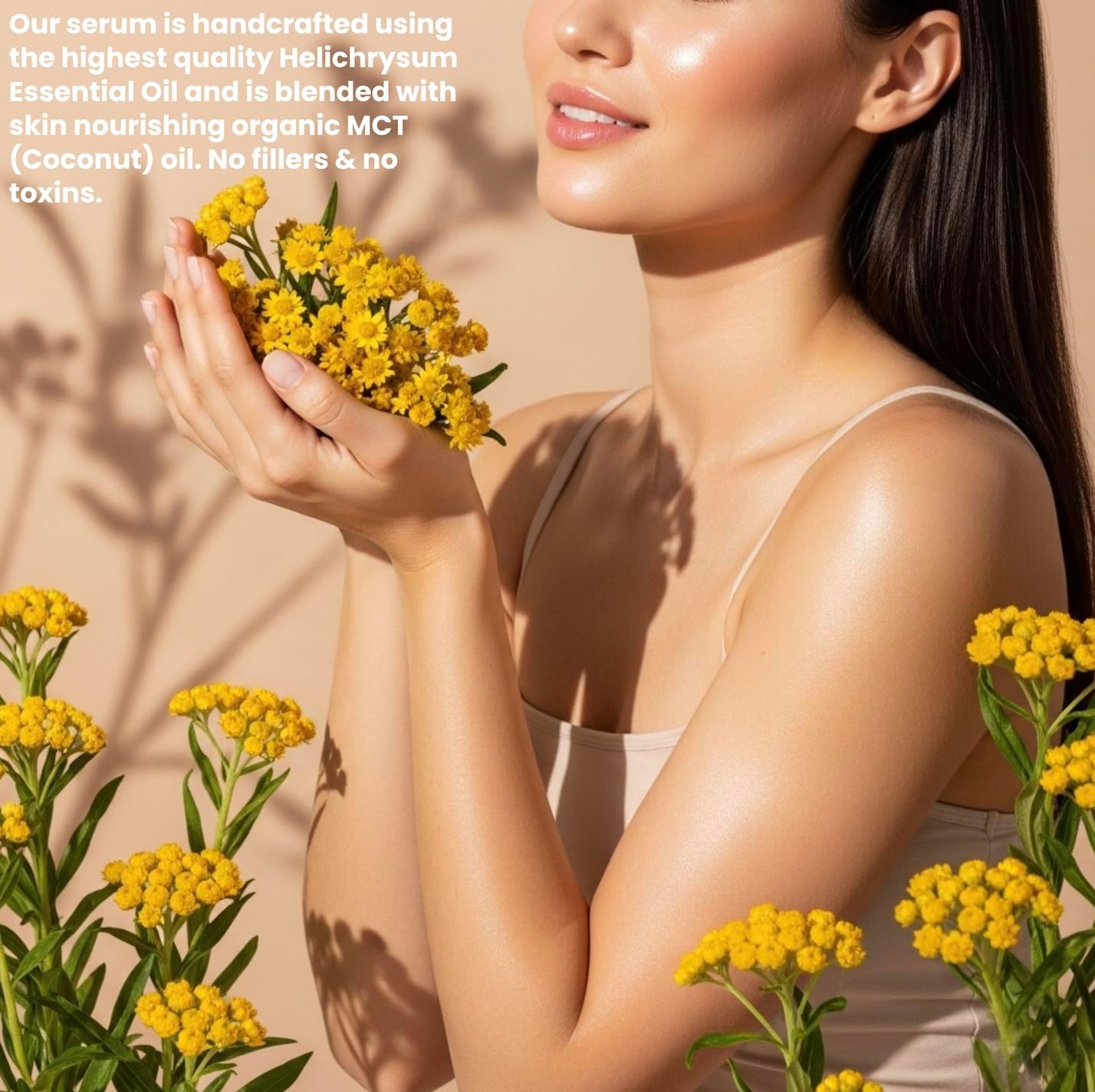 Helichrysum Essential Oil 10ml Roll-On Helichrysum Gymnocephalum & Organic MCT Coconut Oil Face & Body Moisturizer, Skin Healing, Bruises, Winkles Beauty Glow - Image 7