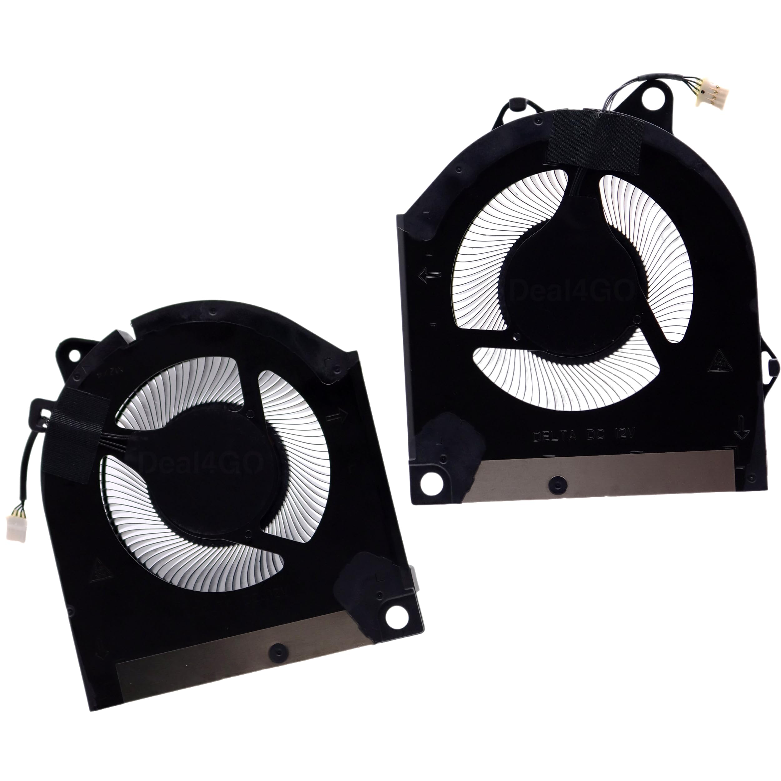 Deal4GO Kit ventola di raffreddamento grafica 12V CPU e GPU di ricambio per Dell G15 5530 G16 7630 2023 con RTX 4050 4060 4070