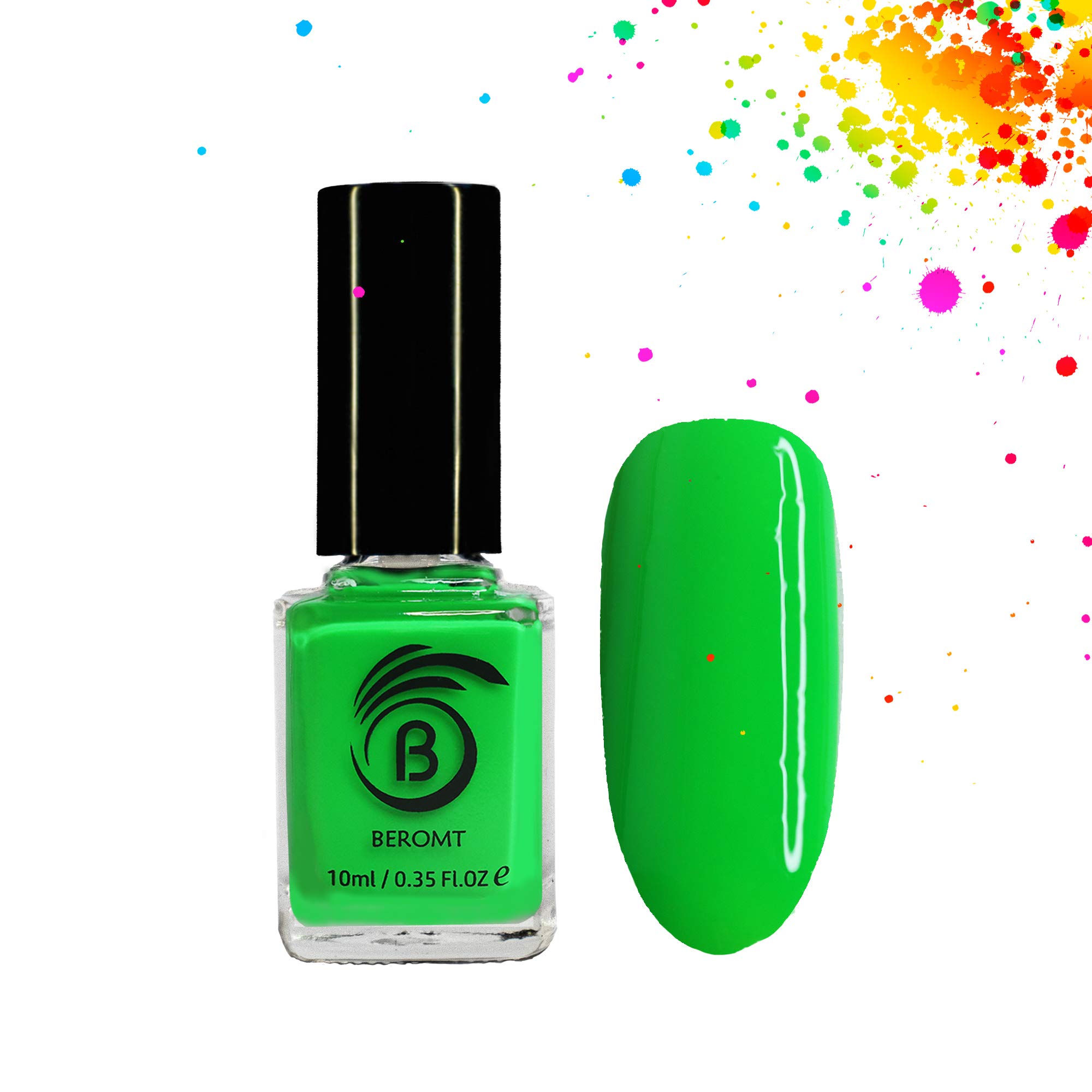Beromt Nail Polish, Glossy Finish, Green Dragon Neon, 10Ml-picture-24
