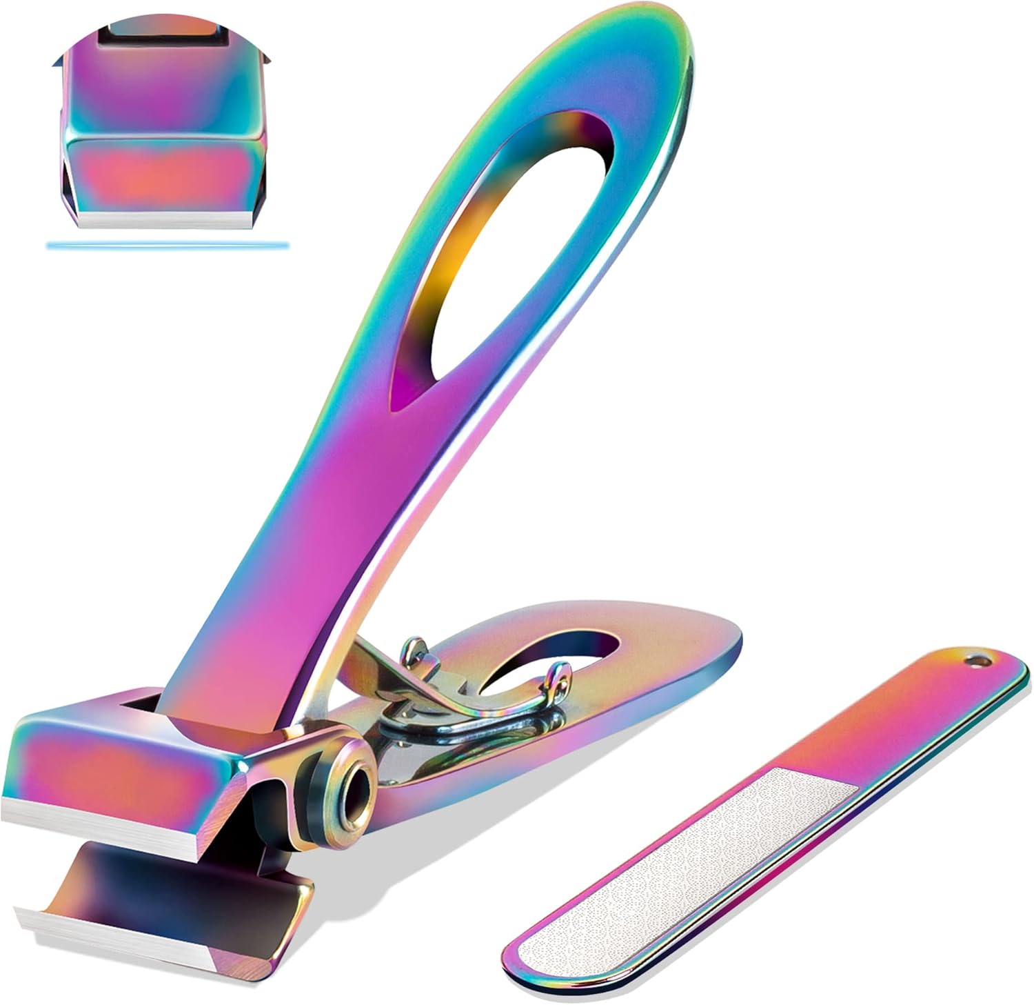 EBEWANLI Straight Nail Clipper, 17mm Wide Jaw Opening Extra Large Toenail Clippers for Thick Nails or Tough Fingernail & Ingrown Toenail, Heavy Duty Thick Toenail Clippers for Seniors, Men, Adult : Beauty & Personal Care
