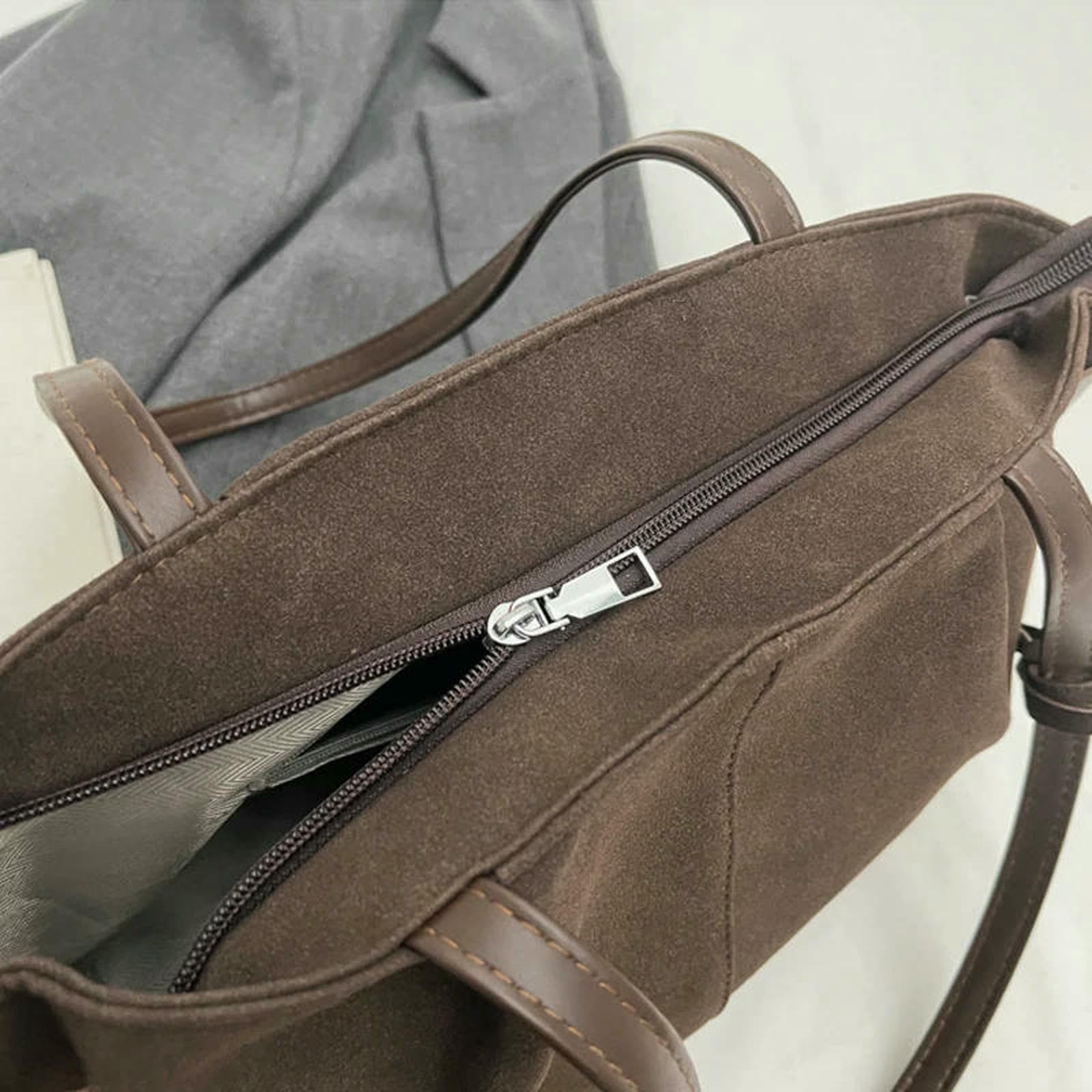 Borsa Donna Borse A Tracolla da Grande E Leggera sotto Le Ascelle Casual Viaggio Secchiello-Nero