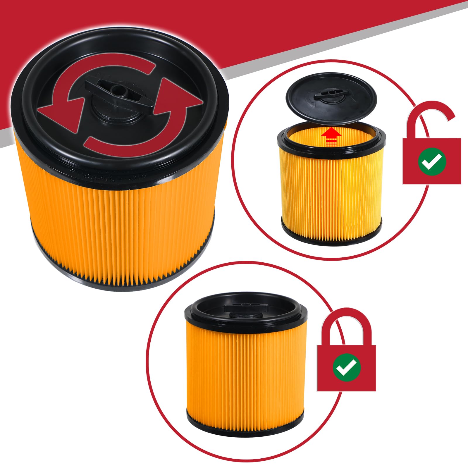 SPARES2GO Foam Filter Compatible With Wickes 20L 215735 288557 - Foto 7