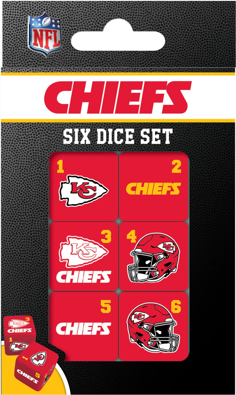Kansas City Chiefs NFL Dice Set