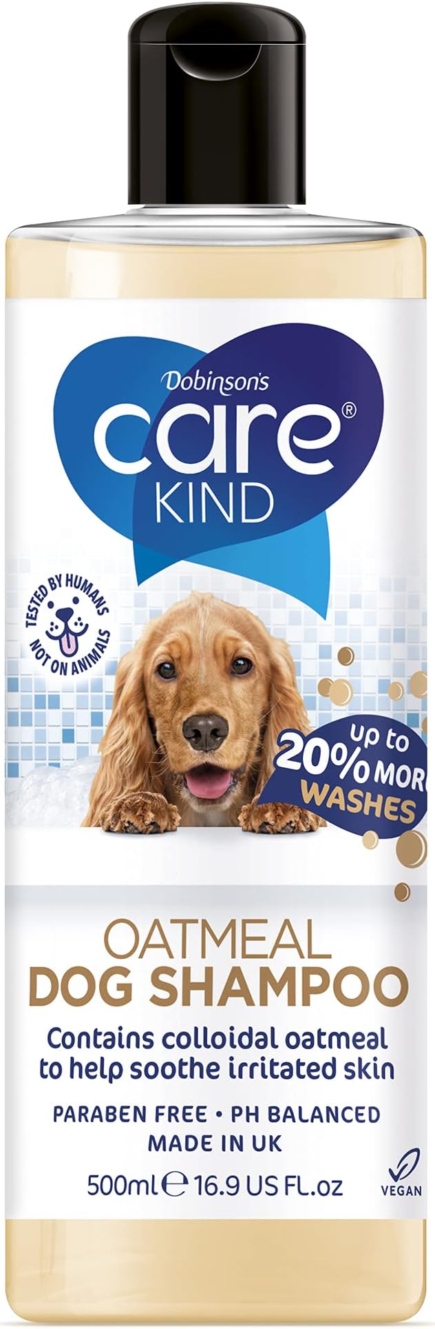 Oatmeal & Aloe Vera Dog Shampoo 500ml dog grooming shampoo products for smelly dogs with fragrance, best oatmeal puppy shampoo, professional groom (1x 500ml)