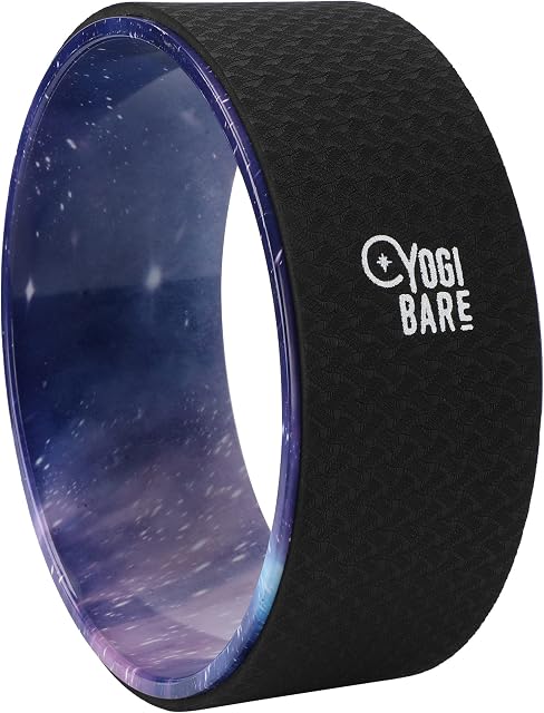 Yogi Bare Yoga Wheel for Back Pain Relief - Back Stretching Device & Massager - Eco Friendly Yoga Exercise Equipment & Pilates Accessories - 33cm x 13cm