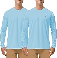 Vista 17 de Roadbox Camisas de Protección Solar UV UPF 50+ para Hombres Manga Larga SPF Rash Guard para Pesca Senderismo Natación Correr