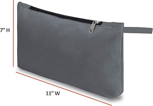 Miniatura 9 de Bolsa de herramientas de 12 onzas, impermeable, paquete de 6 unidades, bolsa de herramientas multiusos resistente con cremallera resistente, bolsa