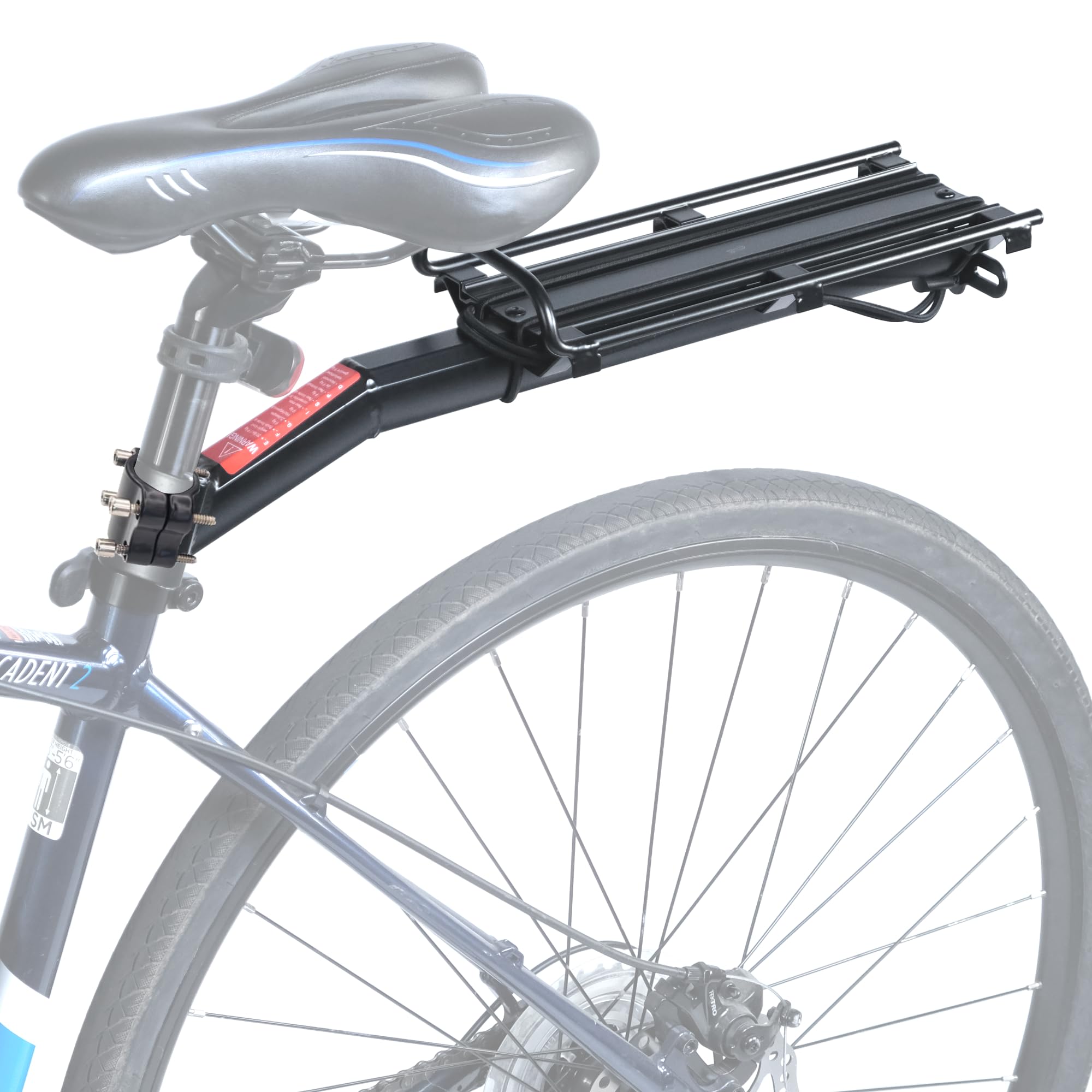 Lumintrail Bike Cargo Rack, Seatpost Mounted Bicycle Luggage Carrier with 20 LBs Weight Capacity for Trunk Bags