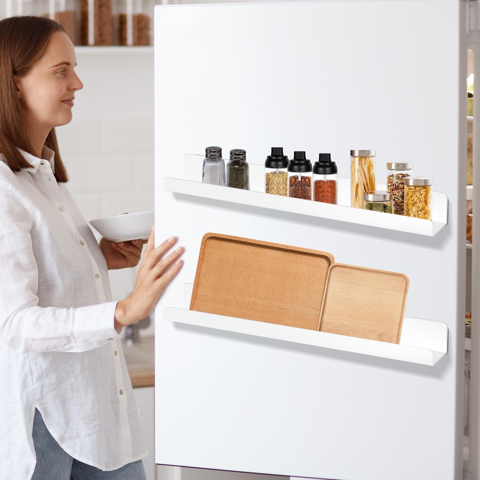 Magnetyczna Półka Książek Akrylowy Panel Wystawowy Wielokrotnego Użytku,