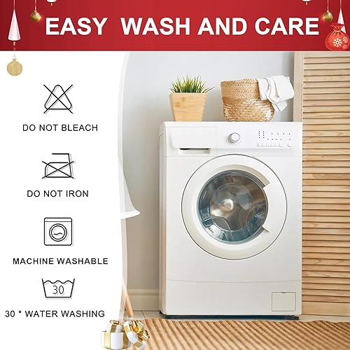 Miniatura 6 de Juego de 6 fundas elásticas para sillas de comedor navideñas, fundas para sillas de cocina, fundas lujosas para sillas Parson extraíbles y lavables