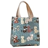 Canvas Small Bible Bag for Girls and Women, Cute Mini Preppy Aesthetic Tote, Reusable Grocery Bag for Essentials