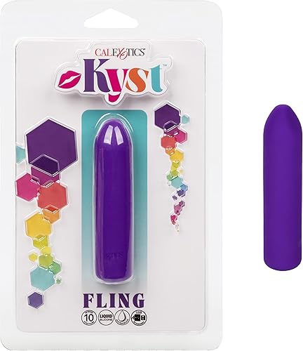 CalExotics Kyst Fling Mini masajeador  Vibrador recargable de silicona líquida de tamaño de viaje  Juguetes sexuales para adultos para mujeres