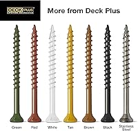 Vista 11 de Deck Plus 48408 Tornillos para madera #10 x 3-1/2", verde, caja de 5 libras (paquete de 2)
