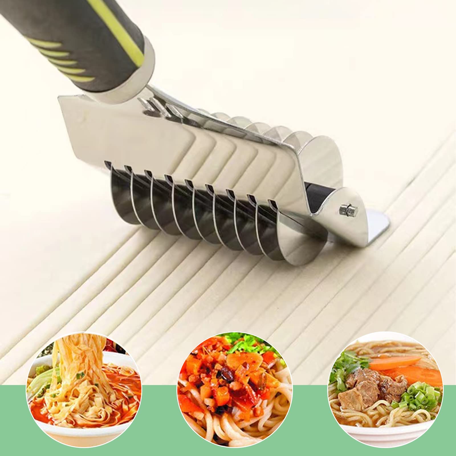 Manueller Nudelschneider Aus Edelstahl - Küchenhelfer Für Perfekte Teigportionen