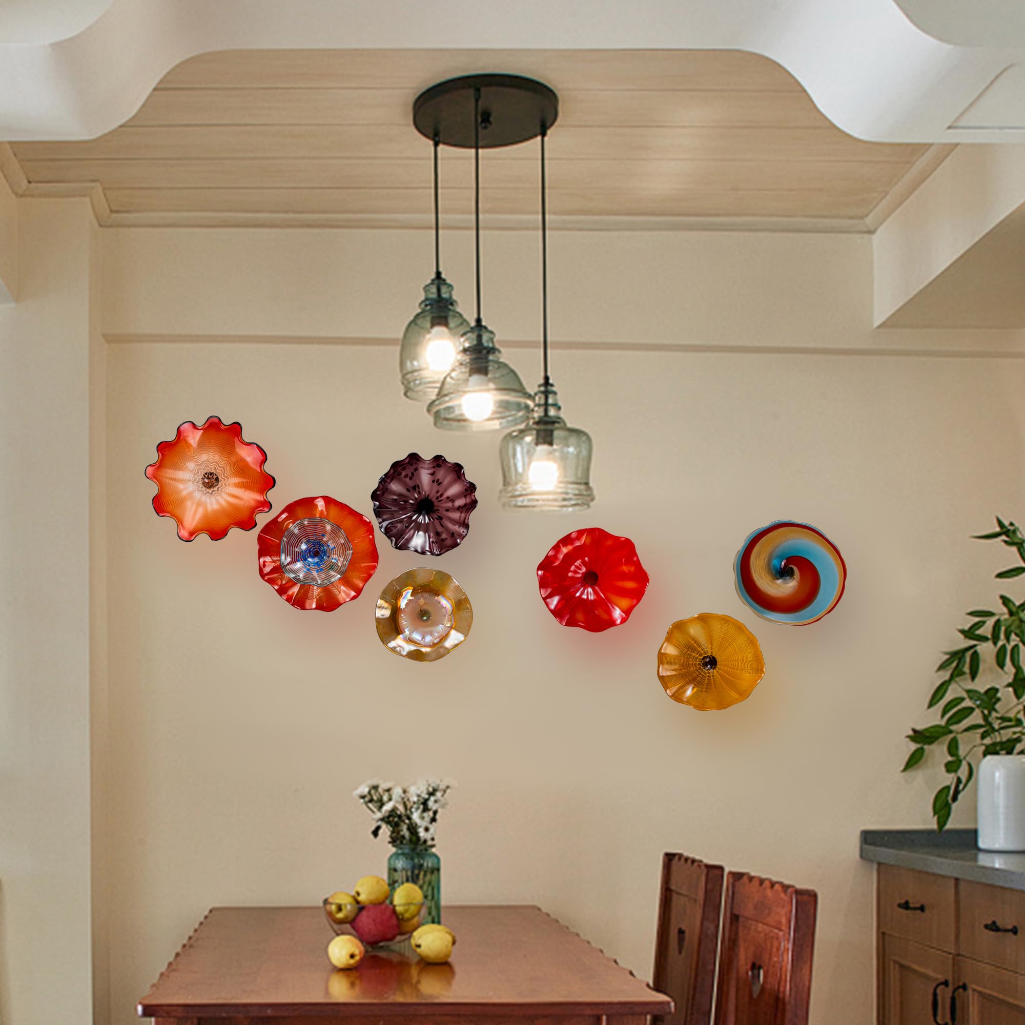 Hand Blown Glass Wall Designs