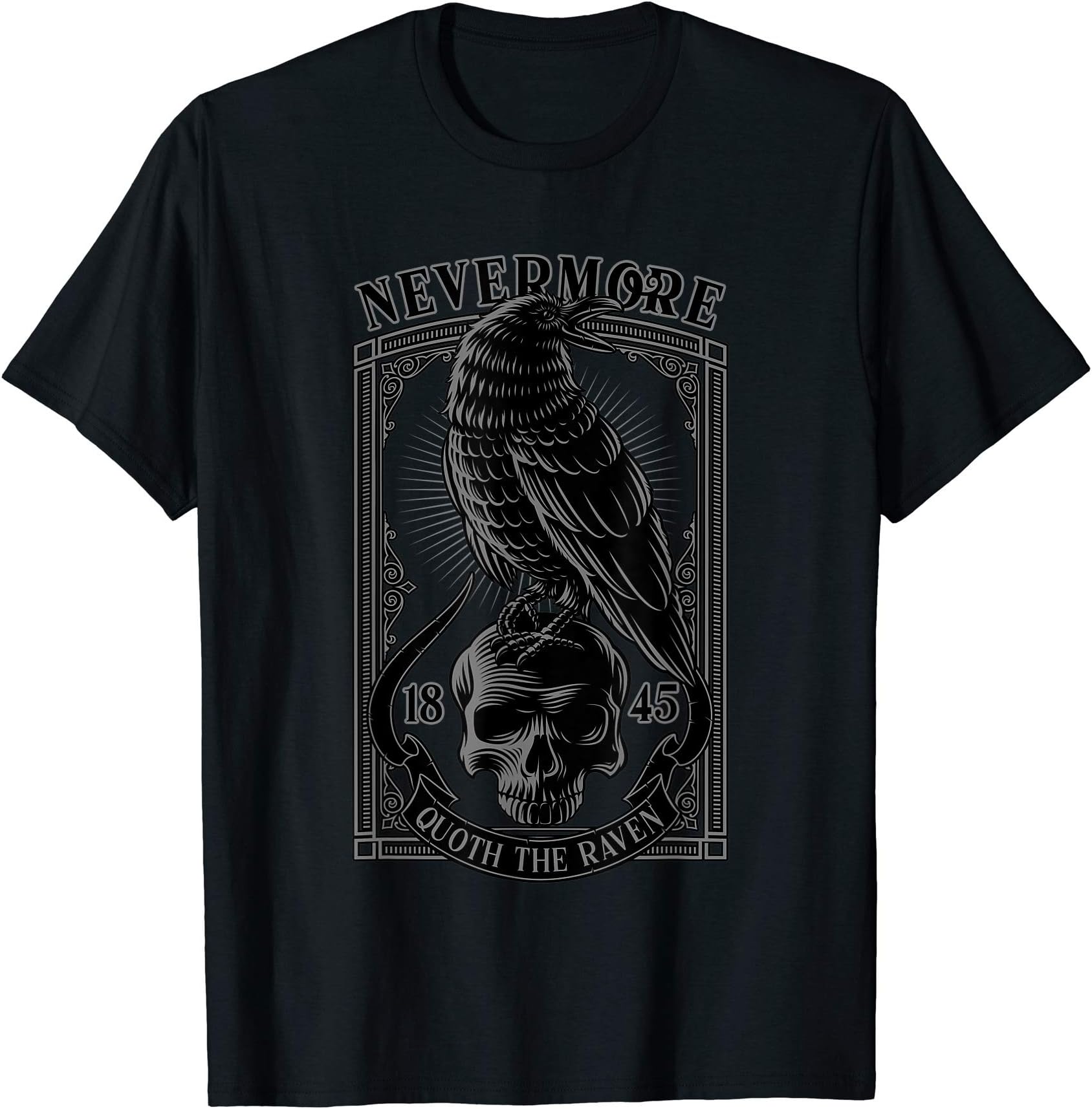 Edgar Allan Poe Nevermore ApparelEdgar Allan Poe Nevermore Quoth The Raven T-ShirtOEKO-TEX STANDARD 100