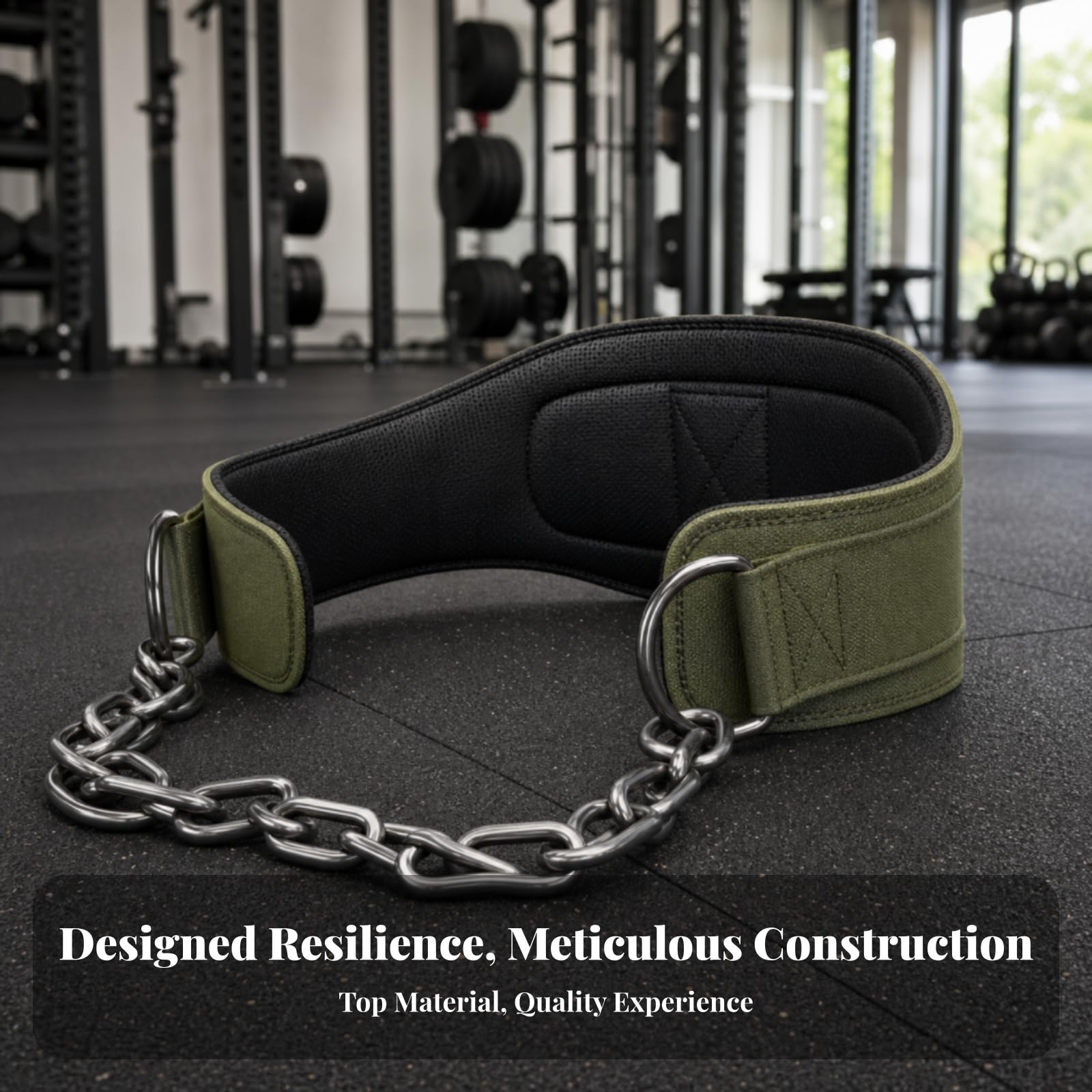 Cintura da Allenamento Pesi Cintura Cintura Sollevamento Cintura Bodybuilding Cintura Pesi Catena in Metallo E Profilo Sagomato per Stabilità Adatta a Ginnasio Powerlifting Allenamento di