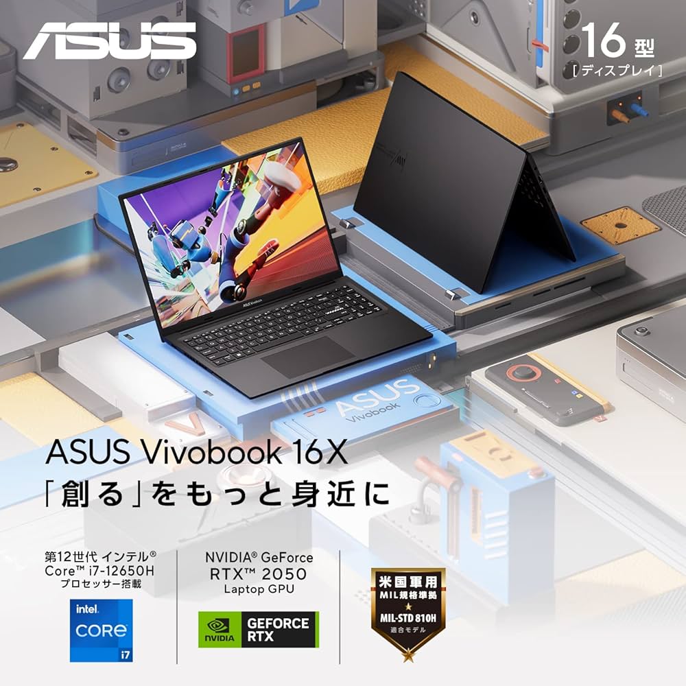 Amazon.co.jp: ASUS ノートパソコン Vivobook 16X 16インチ RTX