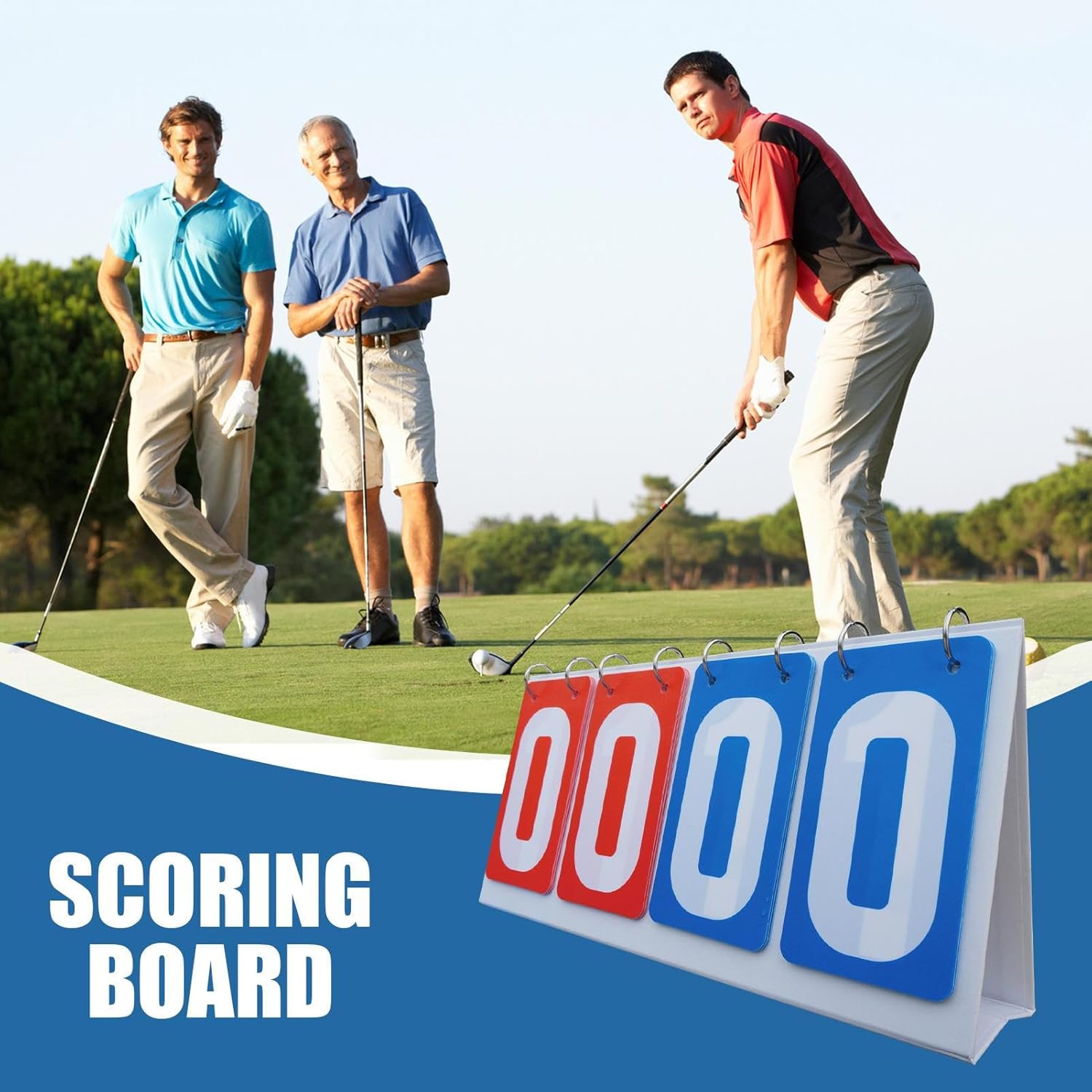 Scoreboard Flipper Table - Score Flipper,Digit Scoreboards, Waterproof Portable Scores Keeper, Multi Sports Flippers, Durable Game Scoring with Easy Use | Badminton Volleyball Football Tables Scores