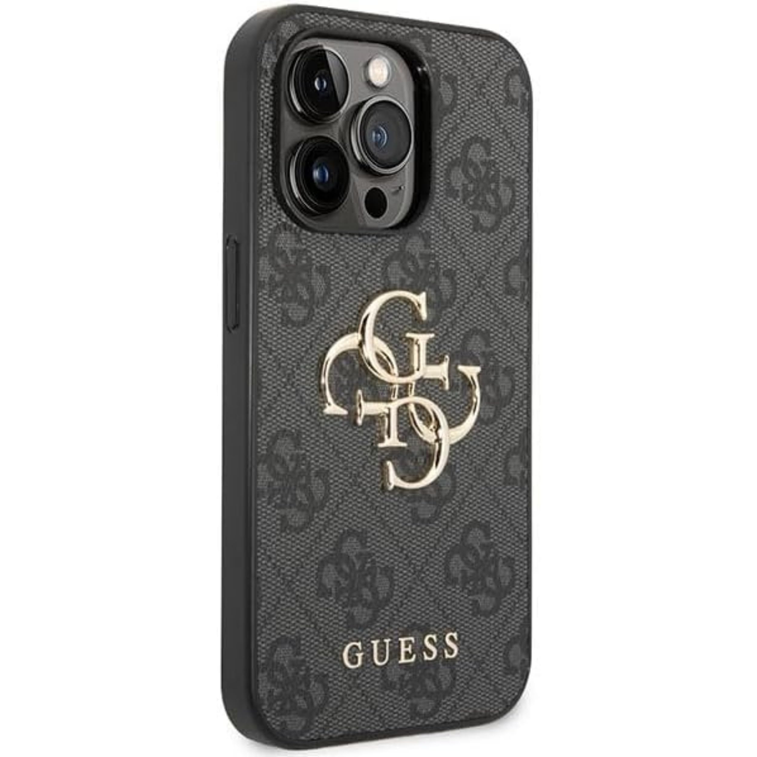 GUESS GUHCP15L4GMGGR - Carcasa para iPhone 15 Pro de 6,1", Color Gris