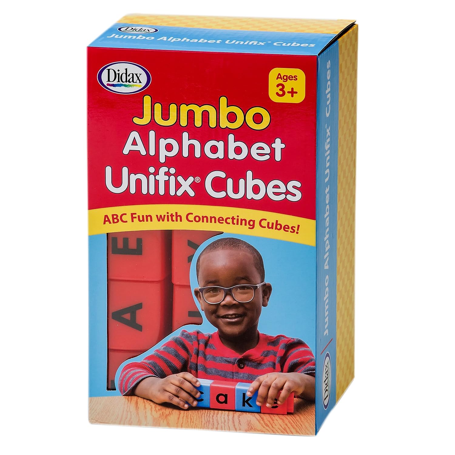 Jumbo Alphabet Unifix Cubes, Set of 30, 3.5 H x 8.5 L x 5.13 W